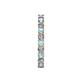 5 - Audrey 3.40 mm Aquamarine and Lab Grown Diamond U Prong Eternity Band 