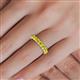 5 - Audrey 3.80 mm Yellow Diamond U Prong Eternity Band 
