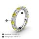 4 - Audrey 3.80 mm Yellow and White Lab Grown Diamond U Prong Eternity Band 