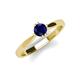 4 - Isla 5.00 mm Round  Blue Sapphire Solitaire Engagement Ring  