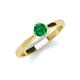 4 - Isla 5.00 mm Round  Emerald Solitaire Engagement Ring  