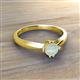 3 - Isla 5.00 mm Round  Opal Solitaire Engagement Ring  