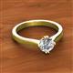 3 - Isla 5.00 mm Round Diamond Solitaire Engagement Ring  