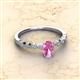 2 - Amaira 7x5 mm Oval Cut Pink Sapphire and Round Diamond Engagement Ring  