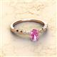 2 - Amaira 7x5 mm Oval Cut Pink Sapphire and Round Diamond Engagement Ring  
