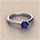 3 - Maxine 6.00 mm Round Blue Sapphire Solitaire Engagement Ring 