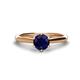 1 - Maxine 6.00 mm Round Blue Sapphire Solitaire Engagement Ring 