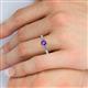 5 - Maxine 5.00 mm Round Amethyst Solitaire Engagement Ring 