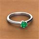 2 - Maxine 5.00 mm Round Emerald Solitaire Engagement Ring 