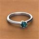 2 - Maxine 5.00 mm Round London Blue Topaz Solitaire Engagement Ring 
