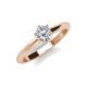 3 - Maxine 5.00 mm Round Diamond Solitaire Engagement Ring 