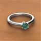 2 - Maxine 5.00 mm Round Lab Created Alexandrite Solitaire Engagement Ring 