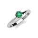 3 - Maxine 5.00 mm Round Lab Created Alexandrite Solitaire Engagement Ring 