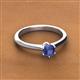2 - Maxine 5.00 mm Round Iolite Solitaire Engagement Ring 