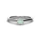 1 - Maxine 5.00 mm Round Opal Solitaire Engagement Ring 