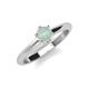 3 - Maxine 5.00 mm Round Opal Solitaire Engagement Ring 