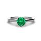 1 - Maxine 6.00 mm Round Emerald Solitaire Engagement Ring 