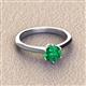 3 - Maxine 6.00 mm Round Emerald Solitaire Engagement Ring 
