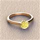3 - Maxine 6.00 mm Round Lab Created Yellow Sapphire Solitaire Engagement Ring 