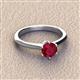 3 - Maxine 6.00 mm Round Ruby Solitaire Engagement Ring 