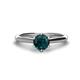 1 - Maxine 6.50 mm Round London Blue Topaz Solitaire Engagement Ring 