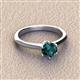 3 - Maxine 6.50 mm Round London Blue Topaz Solitaire Engagement Ring 