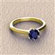 3 - Maxine 6.00 mm Round Blue Sapphire Solitaire Engagement Ring 