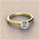 3 - Maxine 6.50 mm Round Diamond Solitaire Engagement Ring 