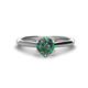 1 - Maxine 6.50 mm Round Lab Created Alexandrite Solitaire Engagement Ring 