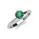 4 - Maxine 6.50 mm Round Lab Created Alexandrite Solitaire Engagement Ring 