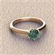 3 - Maxine 6.50 mm Round Lab Created Alexandrite Solitaire Engagement Ring 