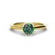 1 - Maxine 6.50 mm Round Lab Created Alexandrite Solitaire Engagement Ring 