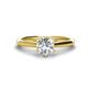 1 - Maxine 1.00 ct IGI Certified Lab Grown Diamond Round (6.50 mm) Solitaire Engagement Ring 