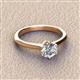3 - Maxine 6.50 mm Round Forever Brilliant Moissanite Solitaire Engagement Ring 