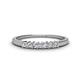1 - Erica 2.00 mm Princess Cut Forever One Moissanite 7 Stone Wedding Band 