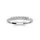 3 - Erica 2.00 mm Princess Cut Forever One Moissanite 7 Stone Wedding Band 