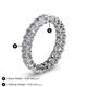 5 - Amelia 5x3 mm Oval Shape Forever Brilliant Moissanite Side Gallery Work Eternity Band 