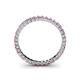 4 - Allie 2.00 mm Princess Cut Pink Sapphire and Lab Grown Diamond Eternity Band 