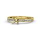 3 - Inez Semi Mount Euro Shank Bridal Set Ring 