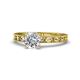 1 - Niah Classic 1.00 ct IGI Certified Lab Grown Diamond Round (6.50 mm) Solitaire Engagement Ring 