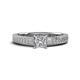1 - Kaelan 1.25 ct IGI Certified Lab Grown Diamond Princess Cut (6.00 mm) Solitaire Engagement Ring 
