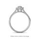 4 - Raisa Desire Oval Shape Diamond and Round Diamond Halo Engagement Ring 