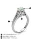 5 - Adira 6.00 mm Round Opal Solitaire Engagement Ring 