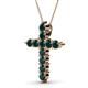 2 - Abella Emerald Cross Pendant 
