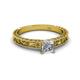 2 - Florie Classic 5.5 mm Princess Cut Forever Brilliant Moissanite Solitaire Engagement Ring 