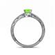 4 - Rachel Classic 5.50 mm Princess Cut Peridot Solitaire Engagement Ring 