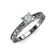 3 - Rachel Classic GIA Certified 5.50 mm Princess Cut Diamond Solitaire Engagement Ring 