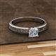 2 - Cael Classic 5.5 mm Princess Cut Forever Brilliant Moissanite Solitaire Engagement Ring 