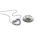 4 - Zayna 2.00 mm Round Tanzanite and Diamond Heart Pendant 