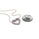 4 - Zayna 2.00 mm Round Tanzanite and Diamond Heart Pendant 